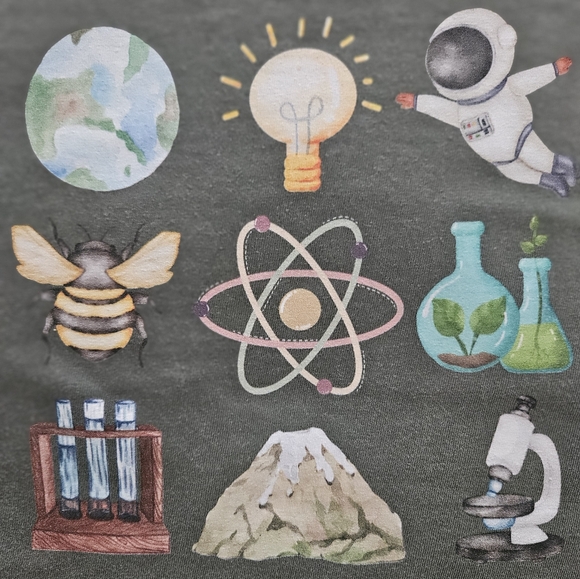 Comfort Colors Tops - Science T-Shirt, Size Small
